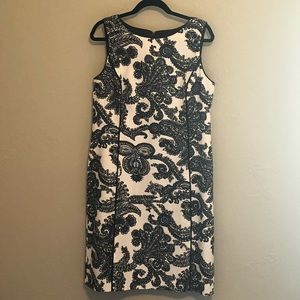 Talbots paisley  sheath dress, 14, NWT